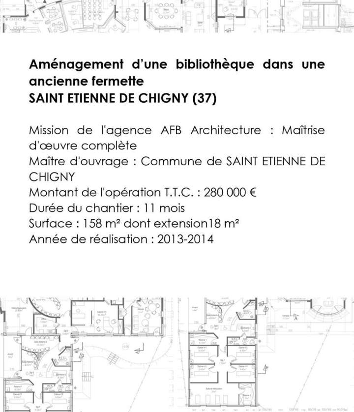 Aménagement d'une bibliothèque dans une ancienne fermette Sud Sarthe (1)