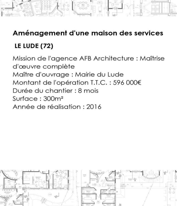 Aménagement d'une maison des services Sud Sarthe (1)