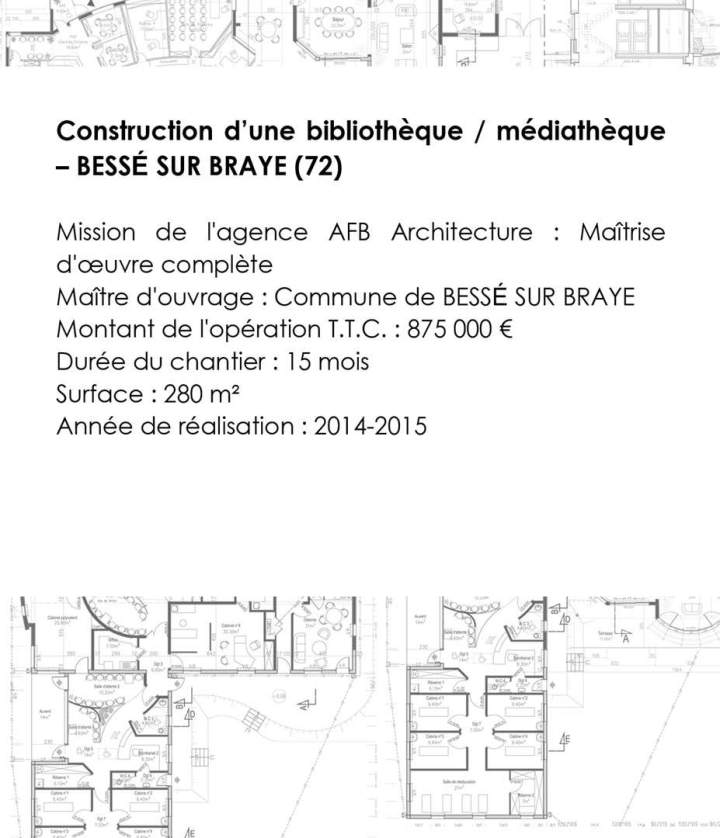 Construction d'une bibliothèque  médiathèque Sud Sarthe (1)