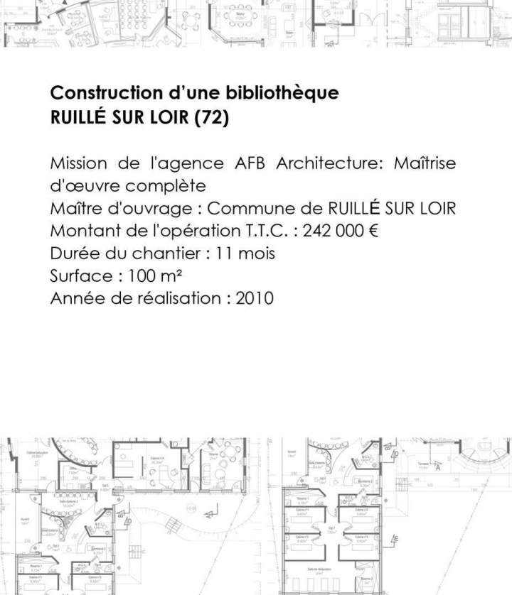 Construction d'une bibliothèque Sud Sarthe (1)