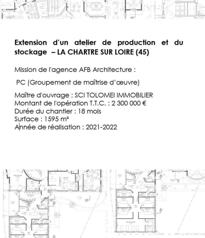 Extension d'un atelier de production et du stockage Sud Sarthe (1)
