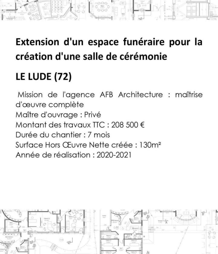 Extension d'un espace funéraire pour la création d'une salle de cérémonie Sud Sarthe (1)