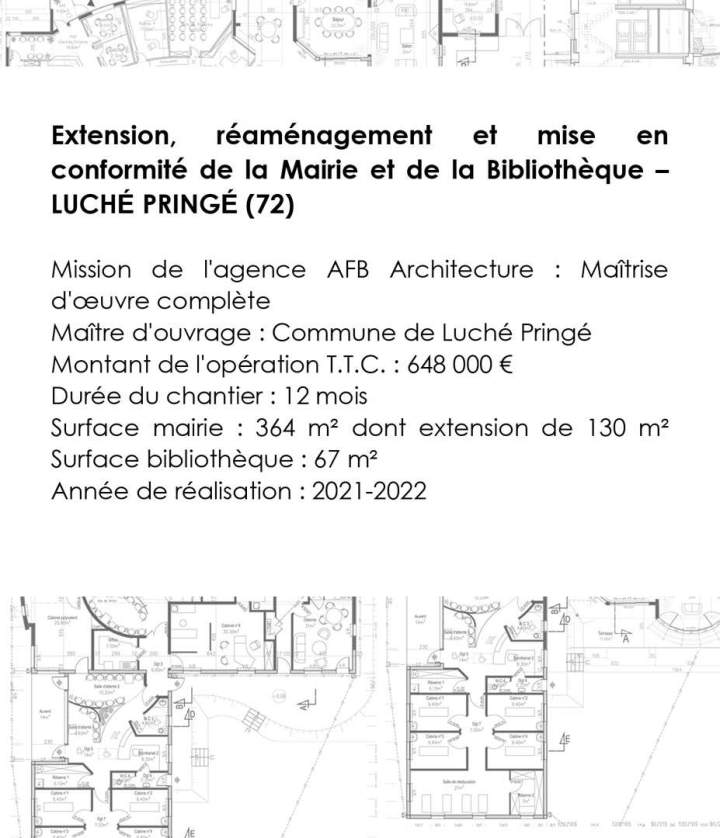 Extension, réaménagement et mise en conformité de la Mairie et de la Bibliothèque Sud Sarthe (1)