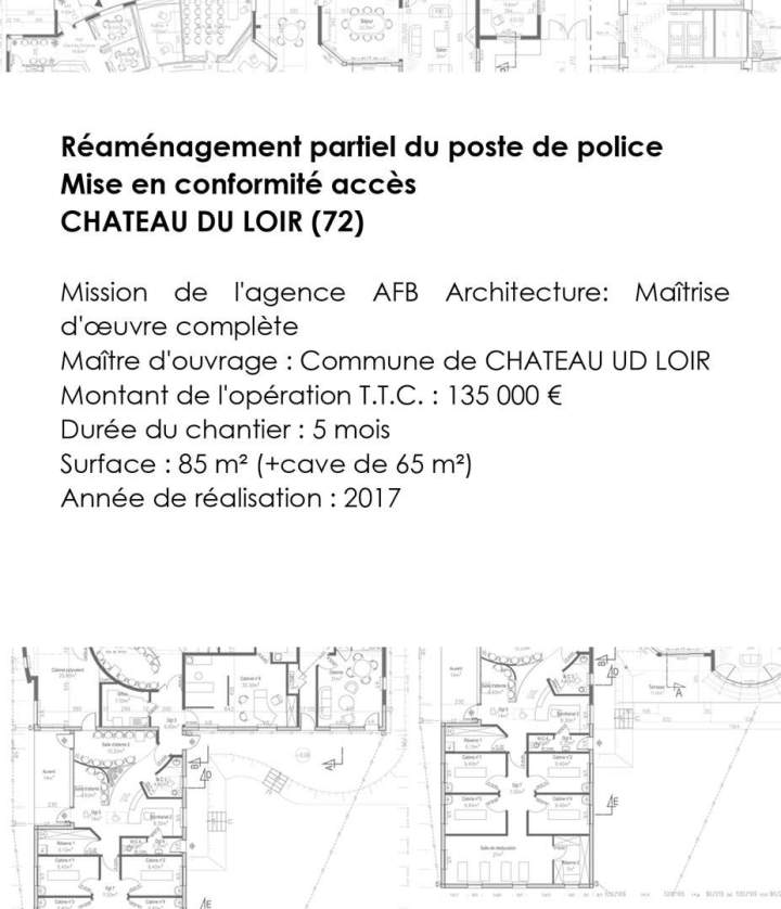 Réaménagement partiel du poste de police et mise en conformité accès Sud Sarthe