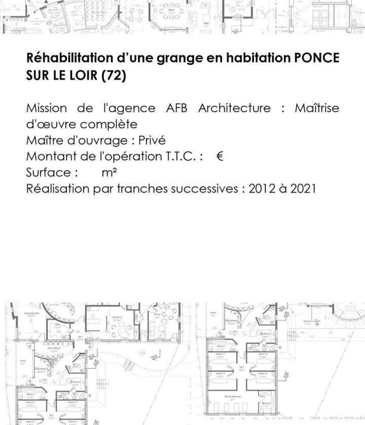 Réhabilitation d'une grange en habitation Sud Sarthe (1)