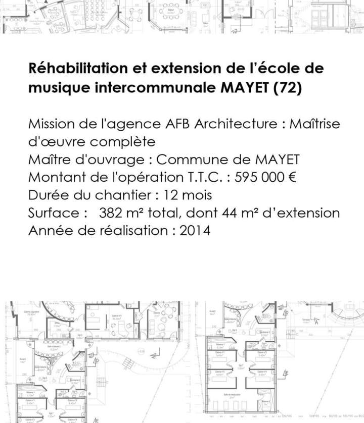 Réhabilitation et extension de l'école de musique intercommunale Sud Sarthe