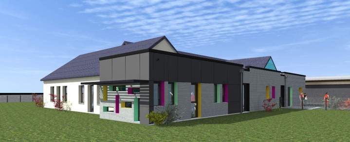 Réhabilitation et extension du bâtiment multi accueil Sud Sarthe (3)