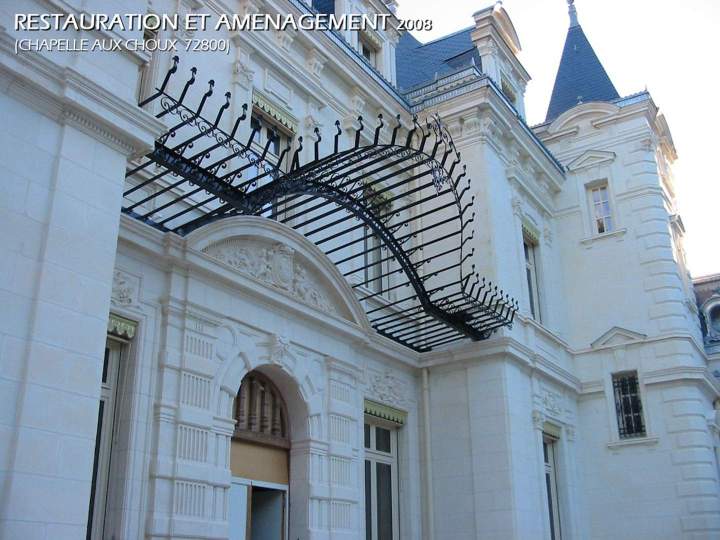 Restauration et réhabilitation du châteaue Sud Sarthe (4)