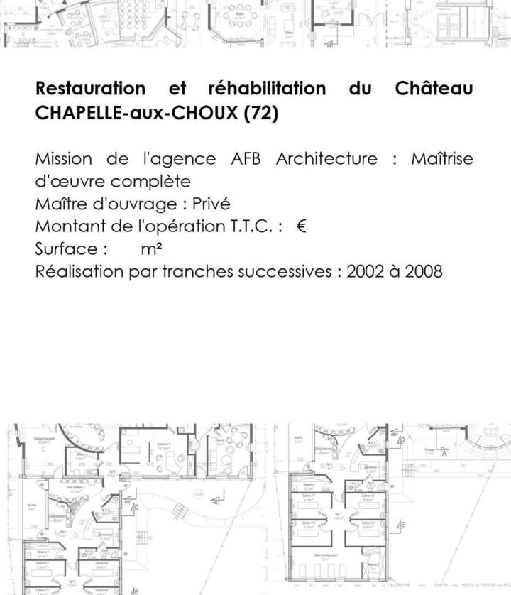 Restauration et réhabilitation du châteaue Sud Sarthe (1)