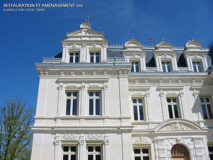 Restauration et réhabilitation du châteaue Sud Sarthe (1)